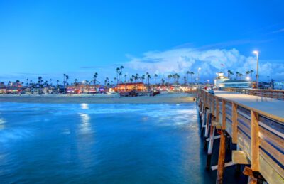 night view of Newport Beach